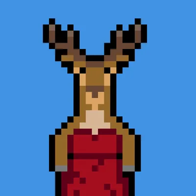 Cerf dans sa belle robe par Leflopla